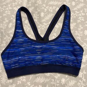 TYR Blue Active Wear Razor Back Workout Bra Swim Top Size S 4/6